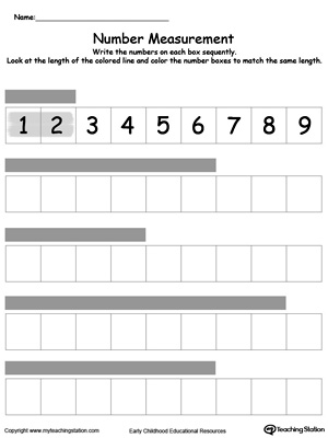 Measuring Numbers Ruler