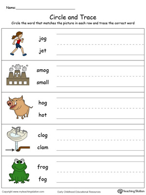 Identify Word and Write: OG Words in Color