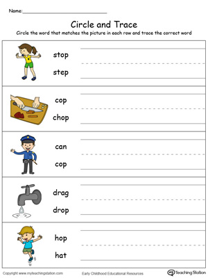 Identify Word and Write: OP Words in Color