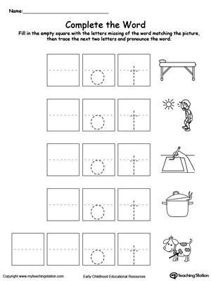 Complete the Word: OT Word Family