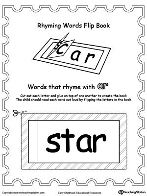 Use this Printable Rhyming Words Flip Book AR to teach your child to see the relationship between similar words.