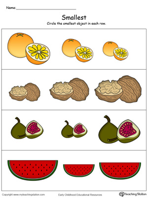 Smallest Worksheet in Color