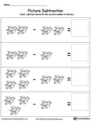 Beginning Subtraction with Pictures