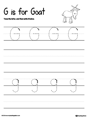 Writing Uppercase Letter G  MyTeachingStation.com