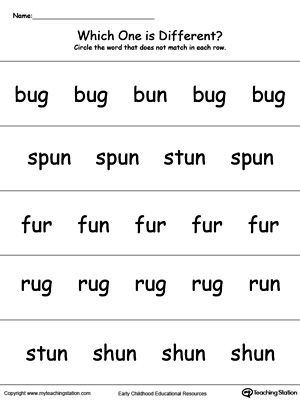 Which One is Different? UN Words