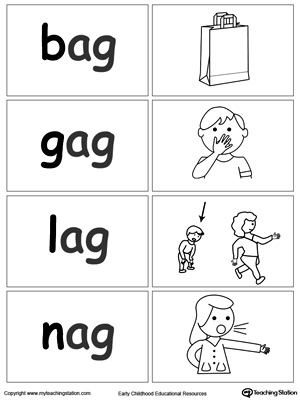 Word Sort Game: AG Words