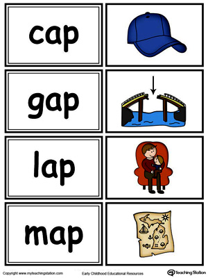 Word sorting and matching game with this AP Word Family printable worksheet in color.