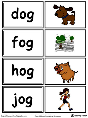 Word sorting and matching game with this OG Word Family printable worksheet in color.