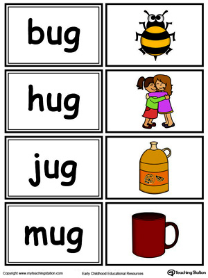 Word Sort Game:  UG Words in Color