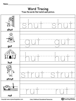 Word Tracing: UT Words