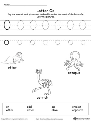 Words Starting With Letter O