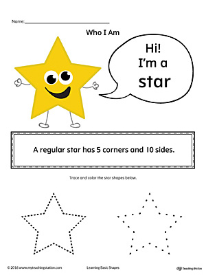 Learning Basic Geometric Shape: Star (Color)
