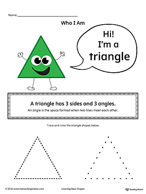 Learning Basic Geometric Shape: Triangle (Color)