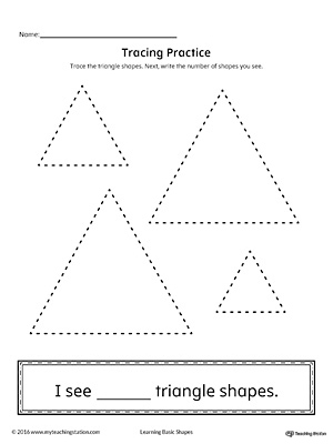 Geometric Shape Counting and Tracing: Triangle