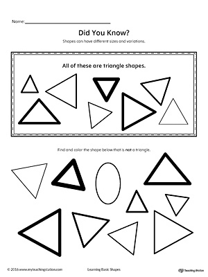Geometric Shape Sizes and Variations: Triangle