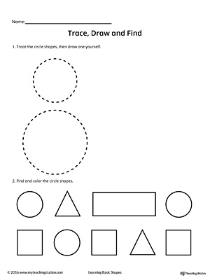 Trace, Draw and Find: Circle Shape
