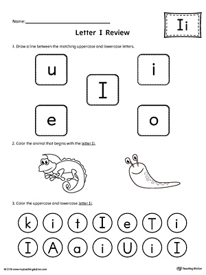 All About Letter I worksheet is a perfect activity for students to review the letter of the week.