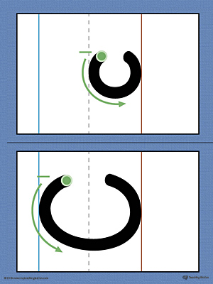 Use the Alphabet Letter C Formation Printable Card to help your child build handwriting confidence by teaching the correct letter formation guidelines from the very beginning.