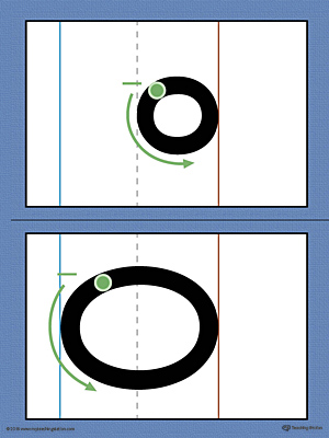 Alphabet Letter O Formation Card Printable (Color) | MyTeachingStation.com