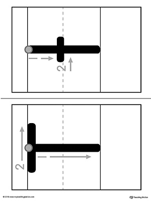 Alphabet Letter T Formation Card Printable