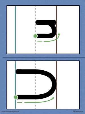 Use the Alphabet Letter U Formation Printable Card to help your child build handwriting confidence by teaching the correct letter formation guidelines from the very beginning.