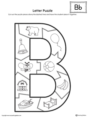 Letter B Puzzle Printable