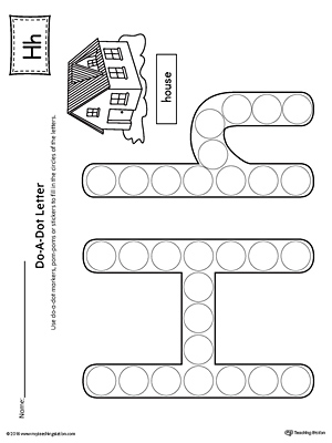 Letter H Do-A-Dot Worksheet