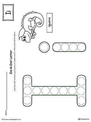 Letter I Do-A-Dot Worksheet