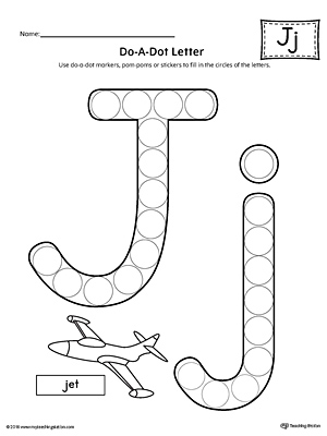 Letter J Do-A-Dot Worksheet