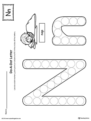 Letter N Do-A-Dot Worksheet