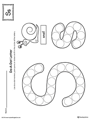 Letter S Do-A-Dot Worksheet