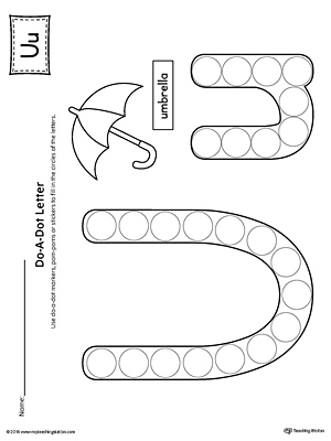letter u uppercase and lowercase matching worksheet