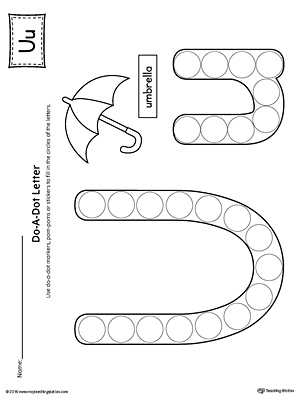 Letter U Do-A-Dot Worksheet