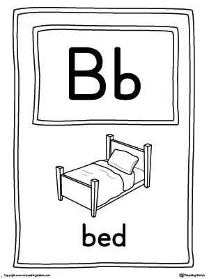 The Letter B Large Alphabet Picture Card is perfect for helping students practice recognizing the letter B, and it