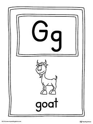 The Letter G Large Alphabet Picture Card is perfect for helping students practice recognizing the letter G, and it