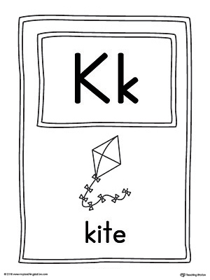 The Letter K Large Alphabet Picture Card is perfect for helping students practice recognizing the letter K, and it