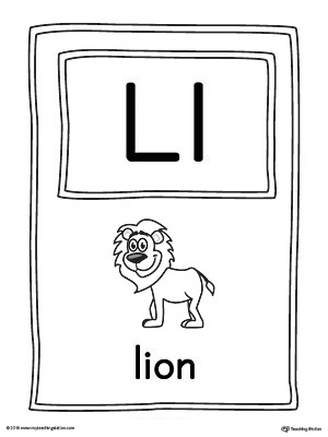 The Letter L Large Alphabet Picture Card is perfect for helping students practice recognizing the letter L, and it