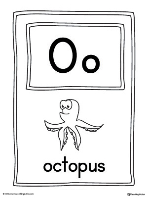 The Letter O Large Alphabet Picture Card is perfect for helping students practice recognizing the letter O, and it
