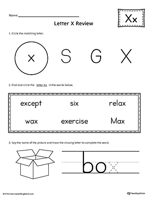 x worksheets