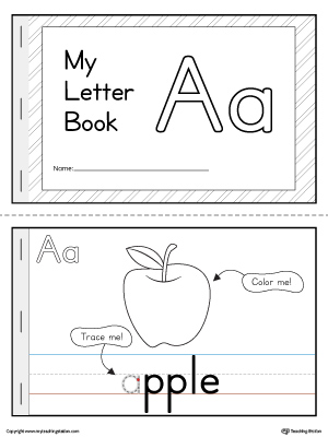 Letter A Mini Book Printable