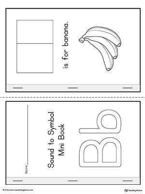 Letter B Cut and Paste Printable Mini Book | MyTeachingStation.com