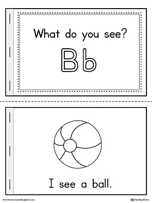 Letter B Words Printable Mini Book