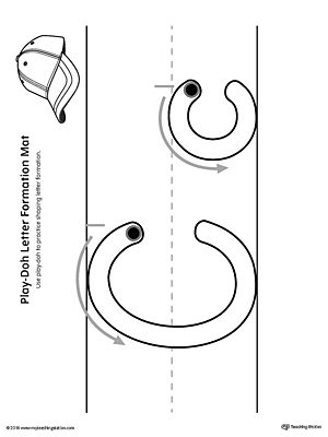 Use the Letter Formation Play-Doh Mat: Letter C as a fun hands-on activity for your kindergartener to learn how to form the letter C.