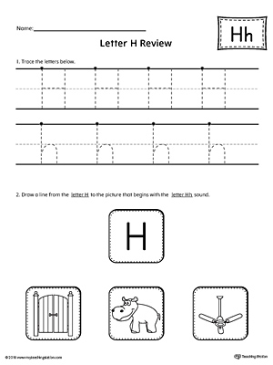 Letter H Review Worksheet