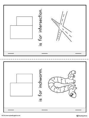 Letter I Cut and Paste Printable Mini Book | MyTeachingStation.com
