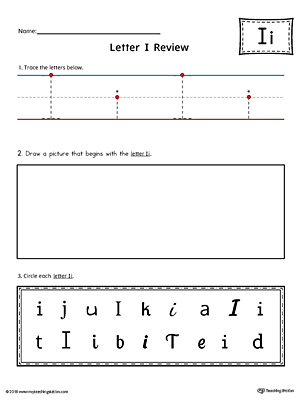 Letter I Practice Worksheet