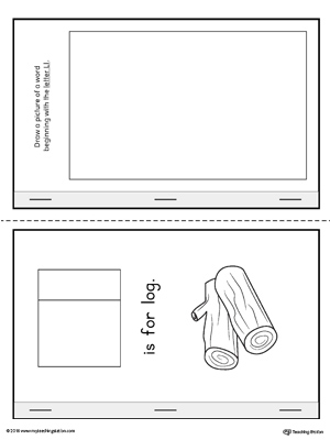 Letter L Cut-Paste MiniBook