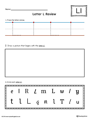 Letter L Practice Worksheet