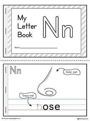 letter n mini book printable myteachingstationcom