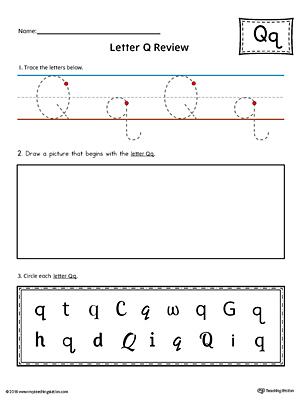 Letter Q Practice Worksheet